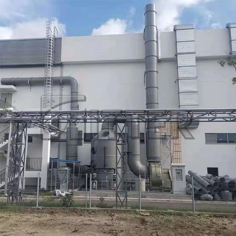 Chemical waste gas treatment system