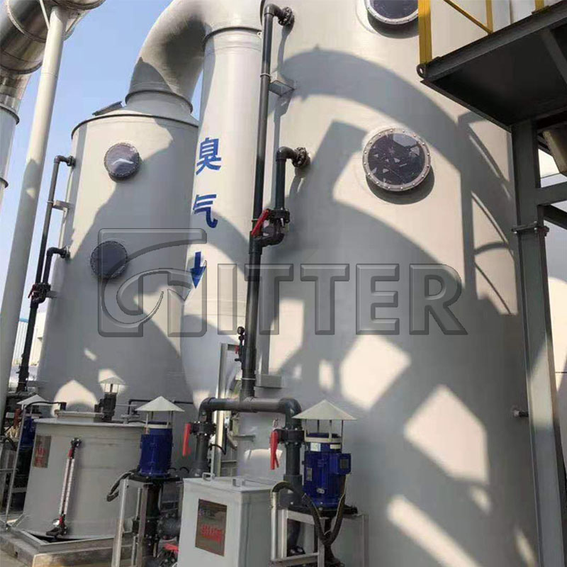 Scrubber absorption treatment system