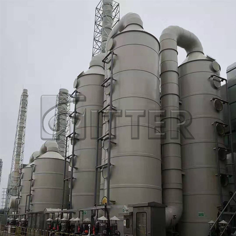 Scrubber absorption treatment system