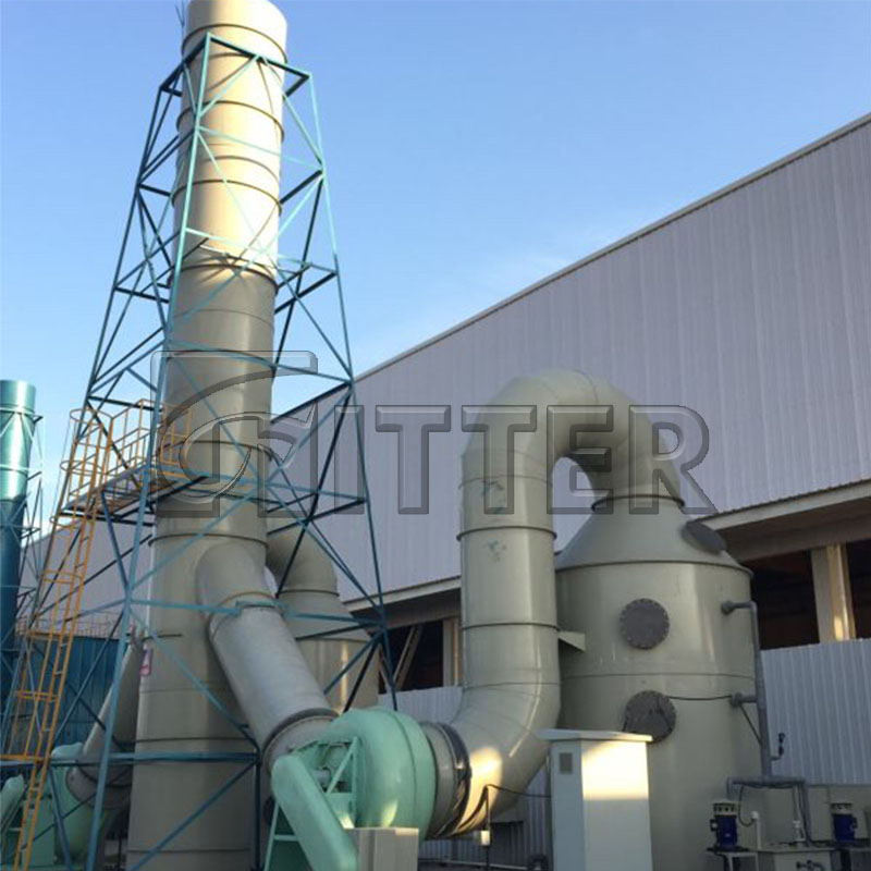 Scrubber absorption treatment system