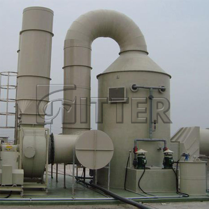 Acid-base neutralization washing tower